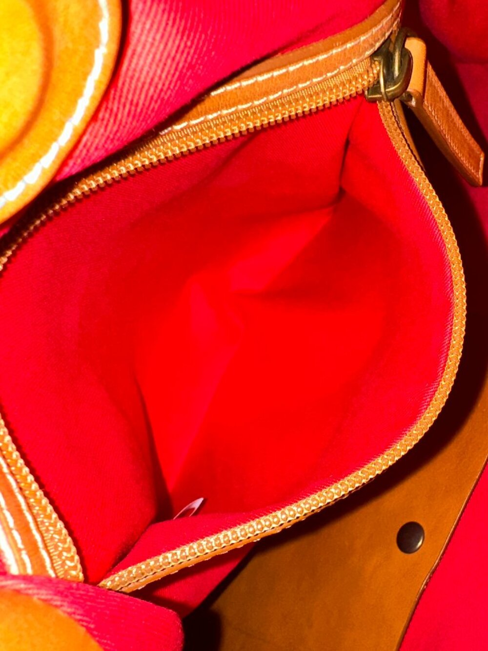 Brown/Tan Leather Cavalcanti Hobo/Tote Bag - Picture 9 of 10